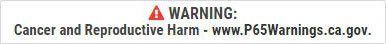 Warning: Cancer and Reproductive Harm - www.P65Warning.ca.gov